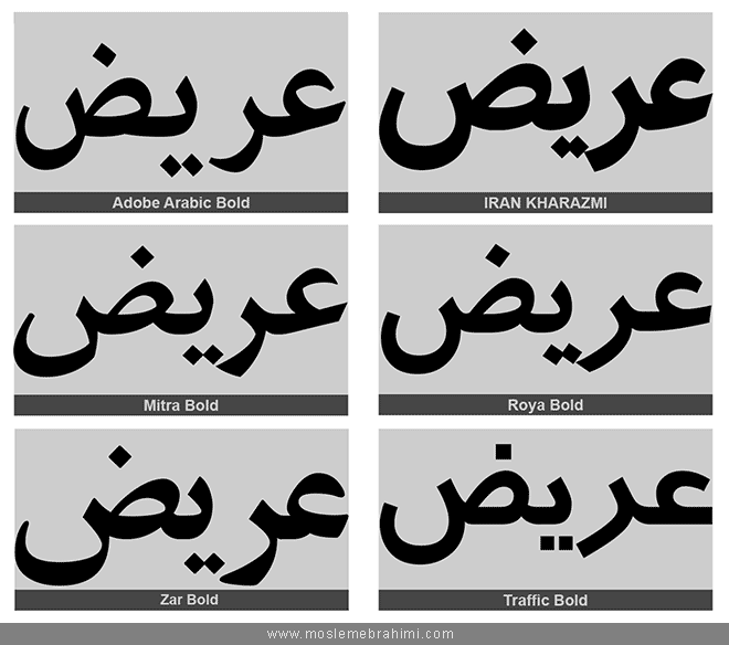 Download Farsi font IRAN Kharazmi